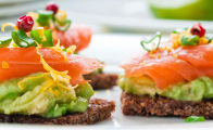 Avocado and Smoked salmon on Rye