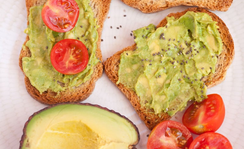 Avocado on bread