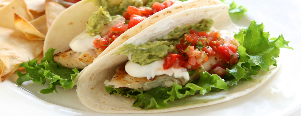 Low-carb Tacos with Avocado and Grilled Fish